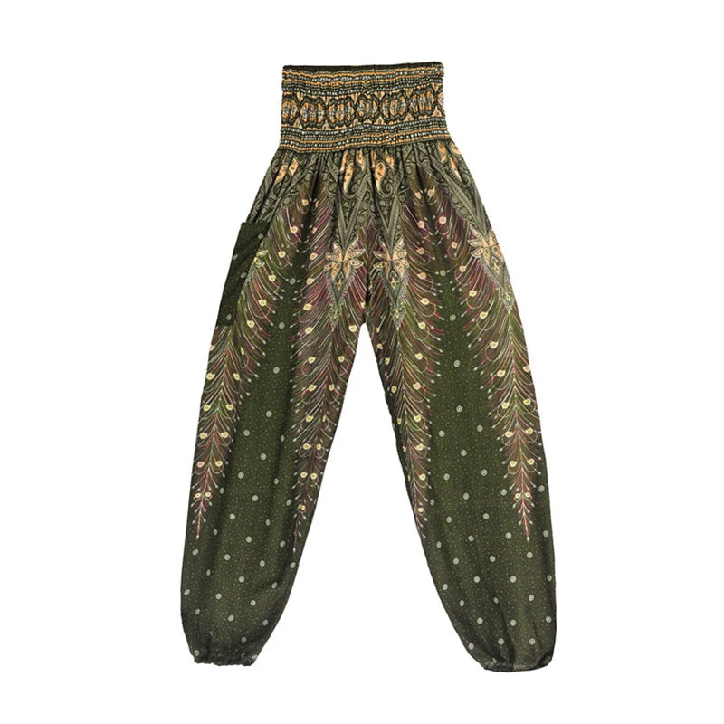 Yoga Pants Women Hippie Harem Printed Leggings Boho High Waisted Pantalone De Mujer Cintura Alta Calca Feminina Beach