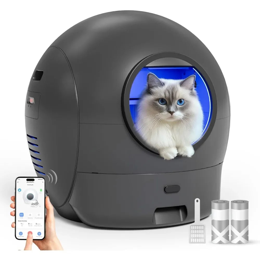 Self-Cleaning Extra Large Automatic Cat Litter Box – APP Control, Safe Alert & Smart Health Monitor