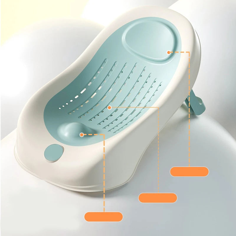 Simple Baby Bath Tub Rack Foldable Bathtub for Babies Bathtubs Anti Slip Holder Newborn Shower Net Seat Infants Care Accessories