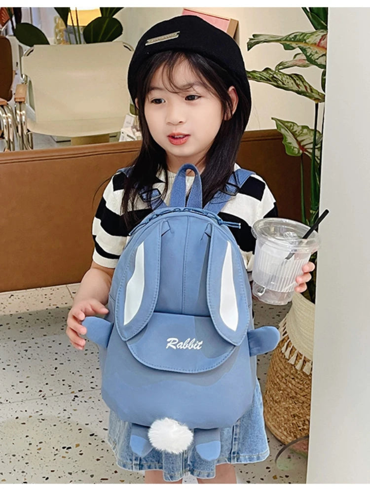 Personalized Custom name Embroidered Newborn letter Nursery Baby Rabbit Backpack School Children bag Gifts Bunny