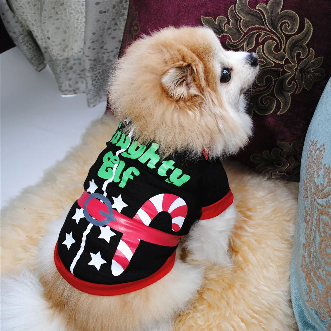 Christmas Dog Clothes New Year Pets Dogs Clothing For Small Medium Dogs Costume Chihuahua Pet Shirt Warm Dog Clothing Yorkshire