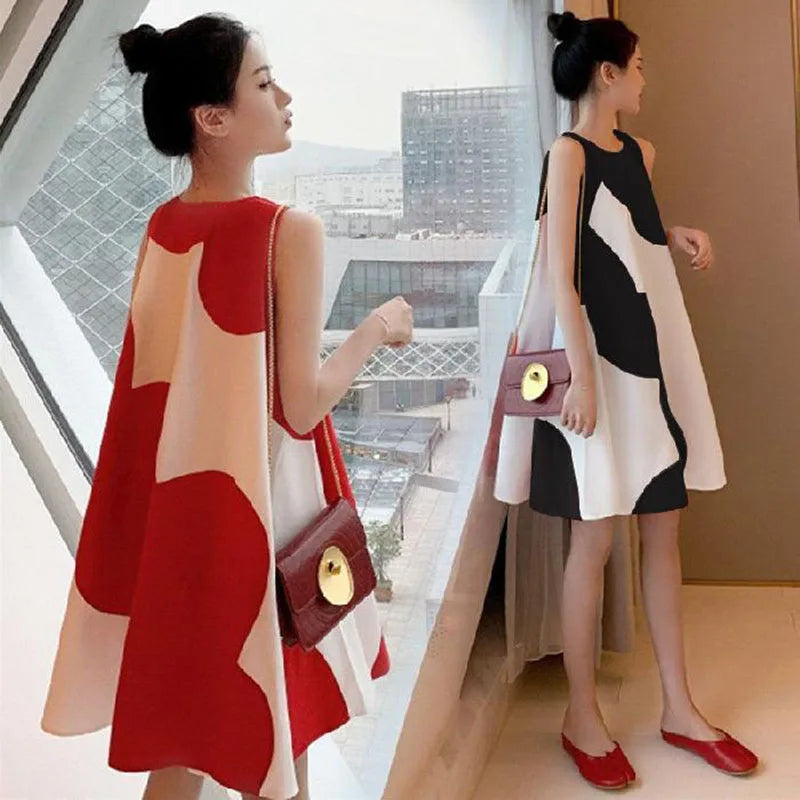 Maternity Dress Summer Korean Version Loose Maternity Dress Summer Long Holiday Pregnant Women Skirts Vestidos De Fotografía