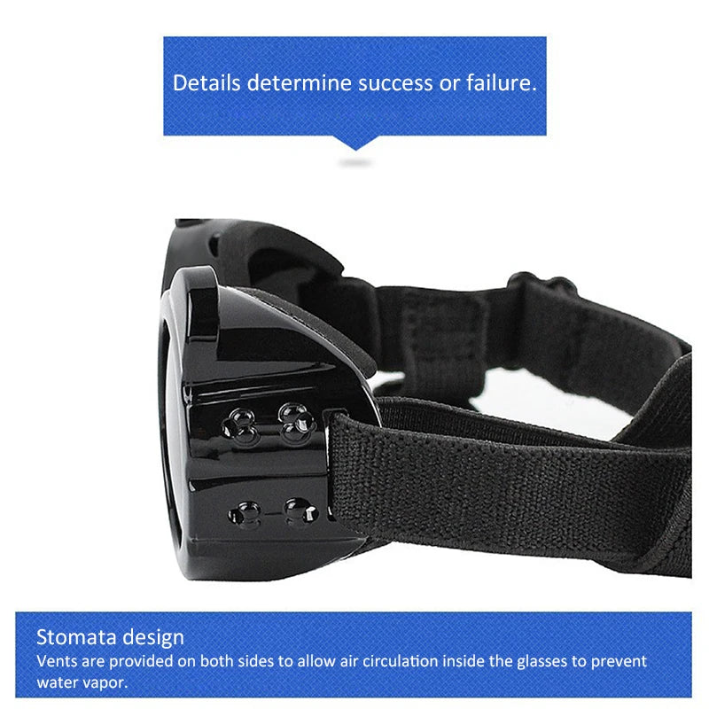 Dog Sunglasses Dog Goggles UV Protection Anti Wind/Dust Pet Eye Wear Protection with Adjustable Strap for Small or medium Dogs