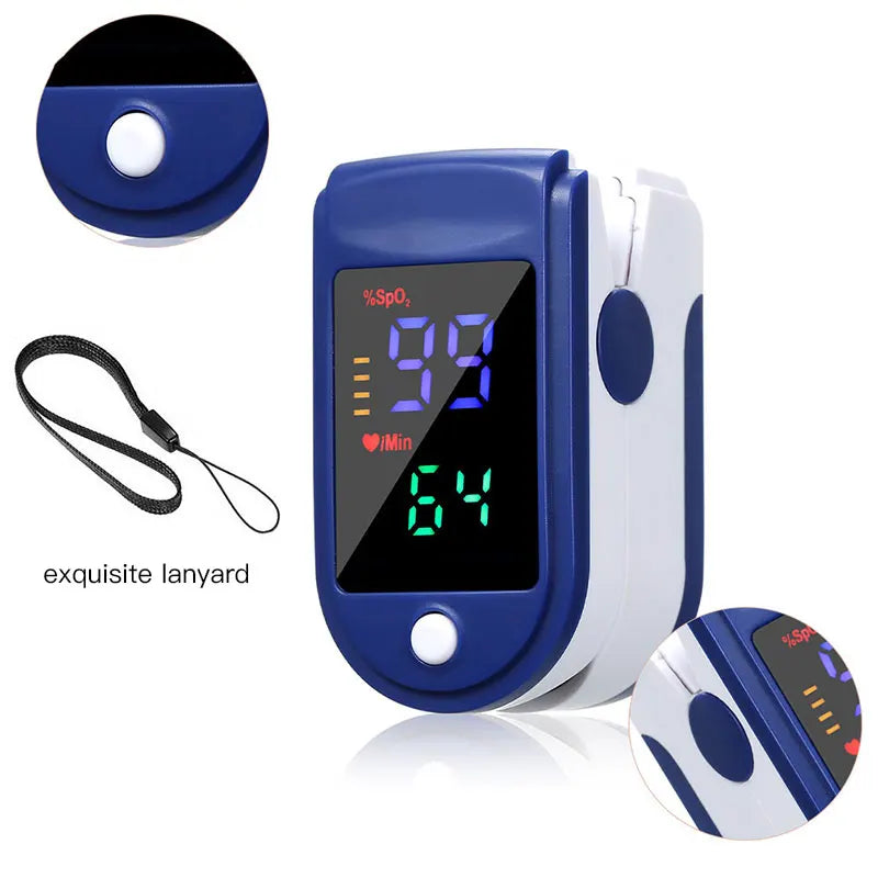 Pulse Oximeter Finger Clip Pulse Monitor Home Monitoring Pulse Oximeter Blood Oxygen Saturation Detector Clip