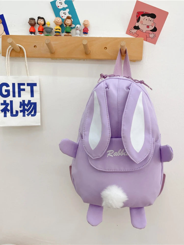 Personalized Custom name Embroidered Newborn letter Nursery Baby Rabbit Backpack School Children bag Gifts Bunny