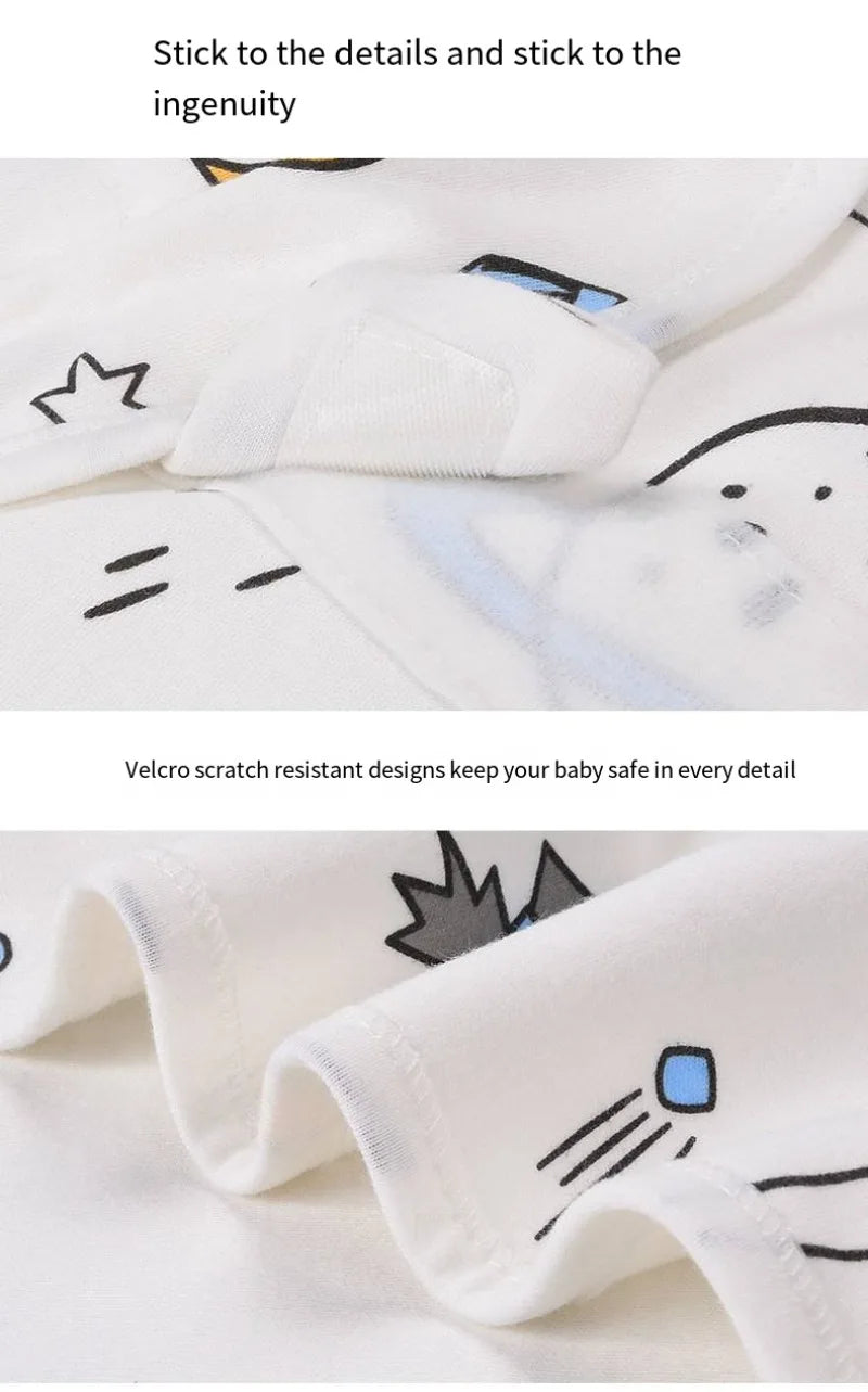 Newborn Baby Swaddle Wrap Adjustable Newborn Hat Set Anti-kick Swaddle Warm Soft BlanketSuitable for Babies Aged 0-3 Months