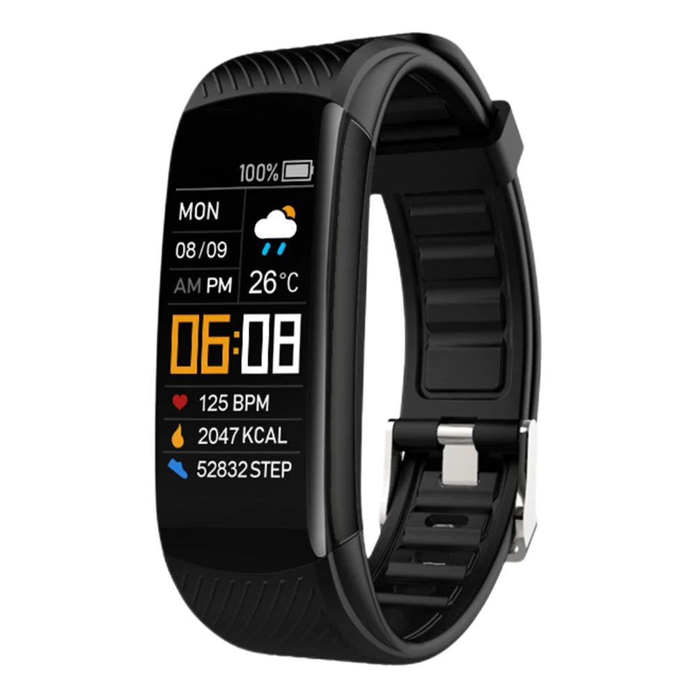 Smart Watch Waterproof Sport Smartwatch Heart Rate/Blood Pressure/Blood Oxygen Monitor USB Direct Charging for Outdoor Exercises