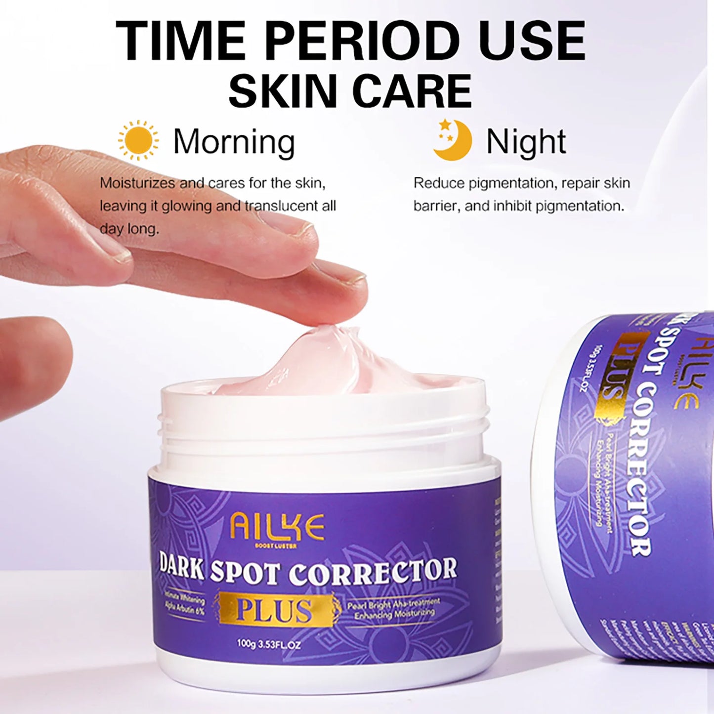 AILKE Glutathione PLUS Skin Care Set, Advanced Lightening Lotion, Moisturizes Softens Skin, Skin Bleaching Kit for Men, Women