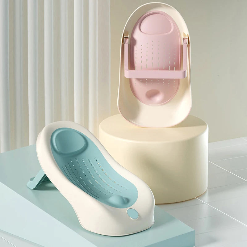 Simple Baby Bath Tub Rack Foldable Bathtub for Babies Bathtubs Anti Slip Holder Newborn Shower Net Seat Infants Care Accessories