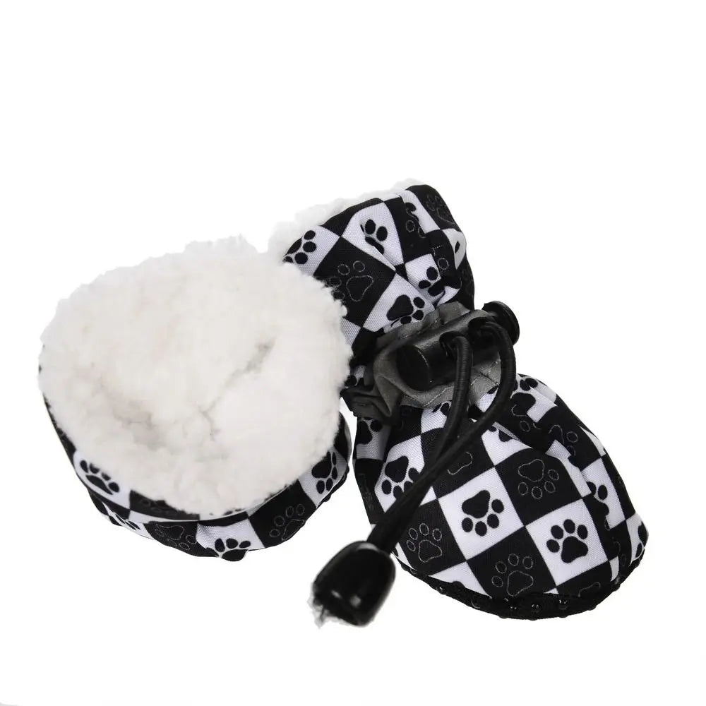 4pcs/set Durable Waterproof Winter Pet Dog Shoes Anti-slip Thick Pet Footwear Puppy Dogs Socks Booties