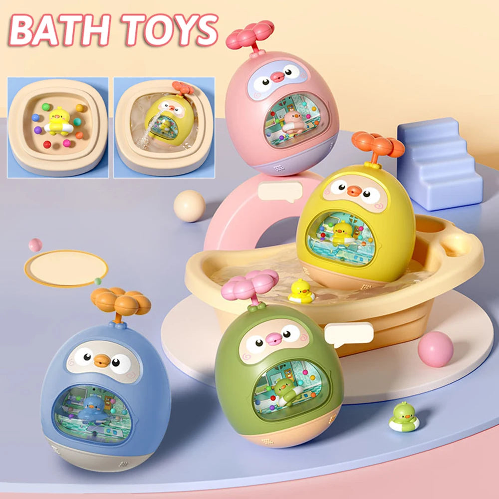 Baby Bath Toy Amphibious Cute Fun Spray Water Tumbler Toy Water Bathtub Pool Beach Kids Baby Toys 12 Months Bathing Bathroom