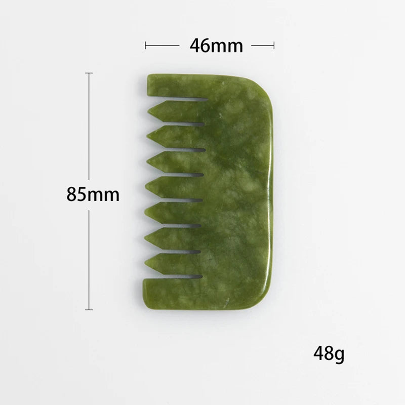 Natural Jade Comb Gua Sha Board Jade Massager For SPA Acupuncture Body Scraping Gouache Scraper Facial Skin Beauty Tool