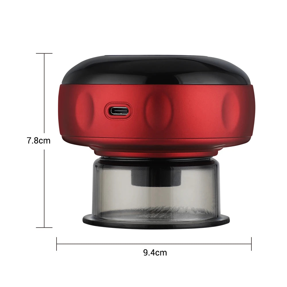 Body Scraping Massage Smart Electric Vacuum Cupping Heating Suction Cup Device Back Neck Arm Massger 6/12 Level Cupping