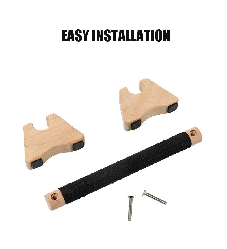 Wooden Push-up Stand Non-SlipPush Up Bar Handles Fitness Pushup Board Calisthenics Parallettes Bar Exercise Equipment for Home