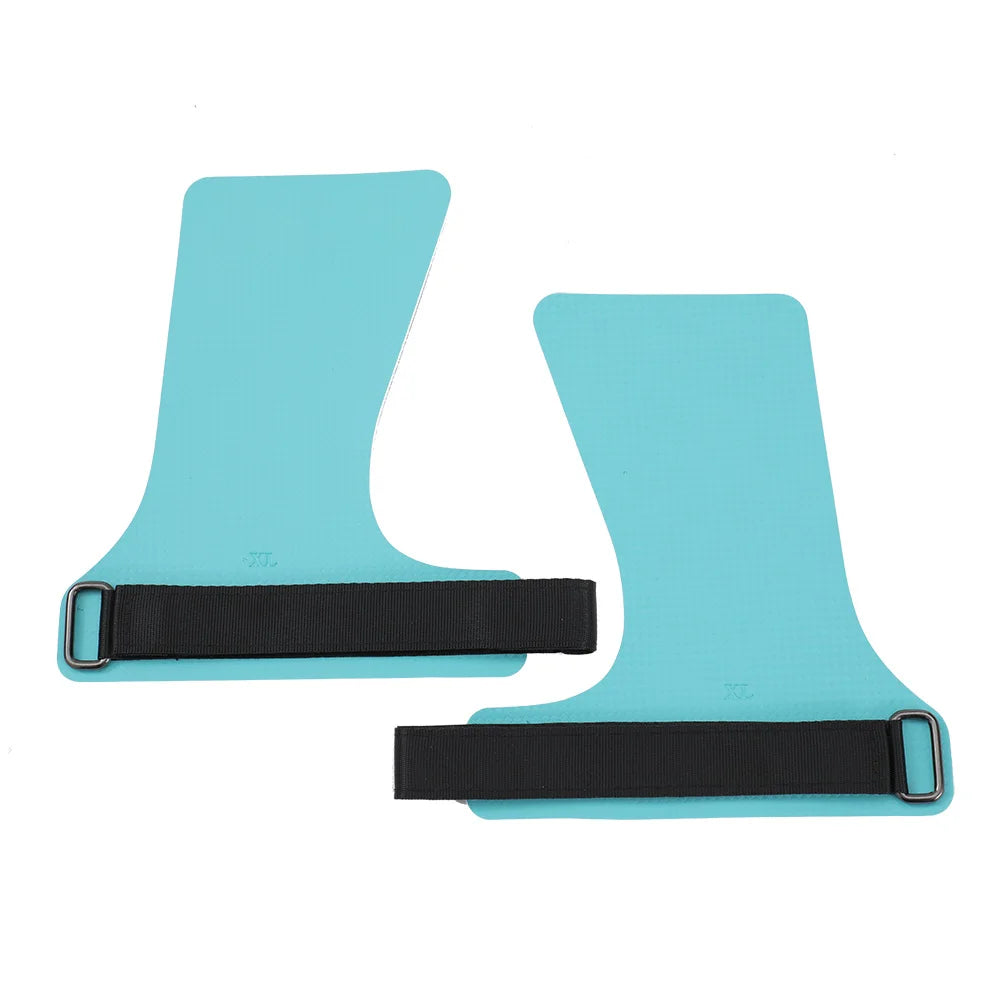 A Pair of Carbon No Finger Hole Hand Grips for Crossfit Pull Ups Cross Training Kettlebell Gymnastics Workout Palm Protector
