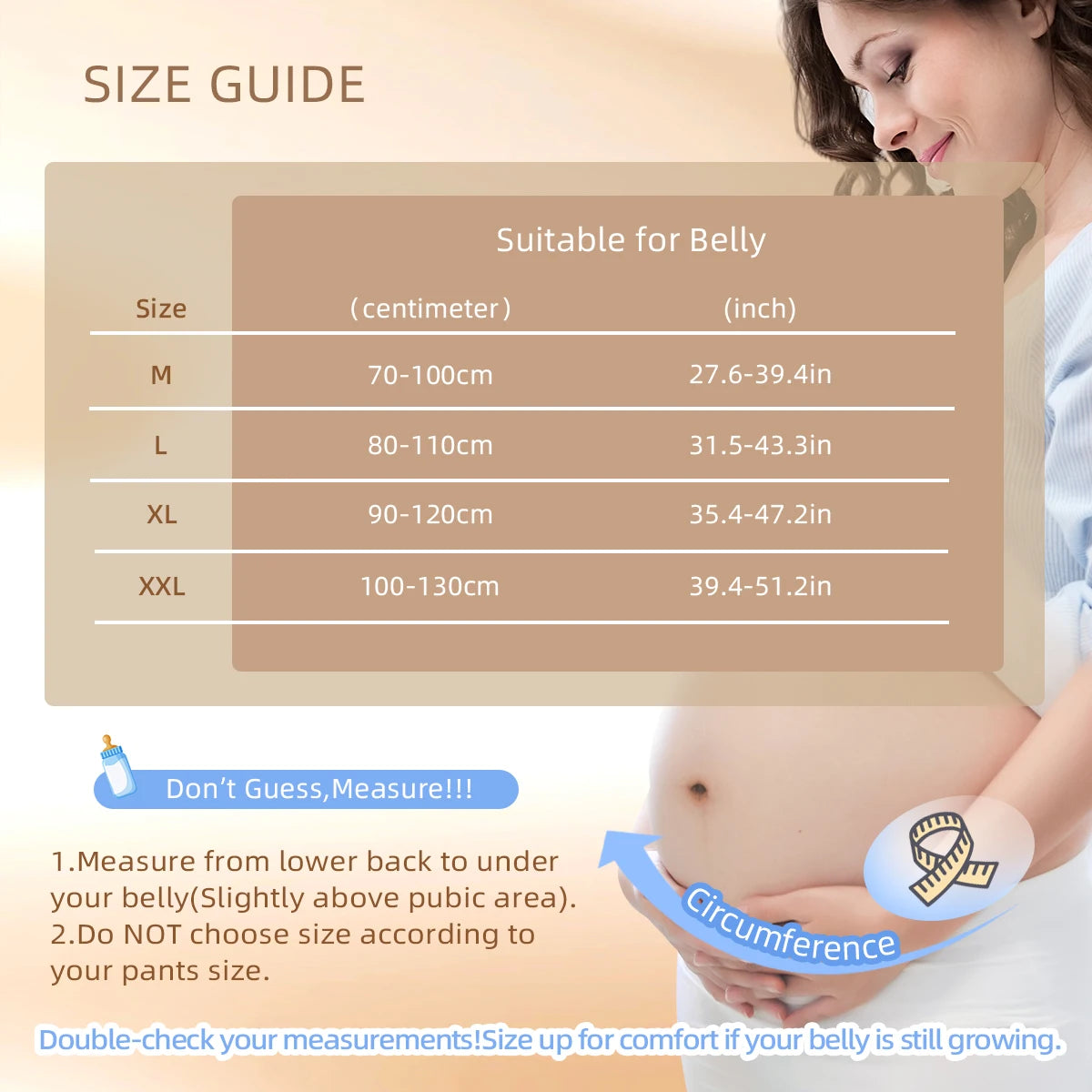 Breathable Adjustable Maternity Support Belt for Mid-to-Late Pregnancy, Stabilizing Belly Wrap for Back Support
