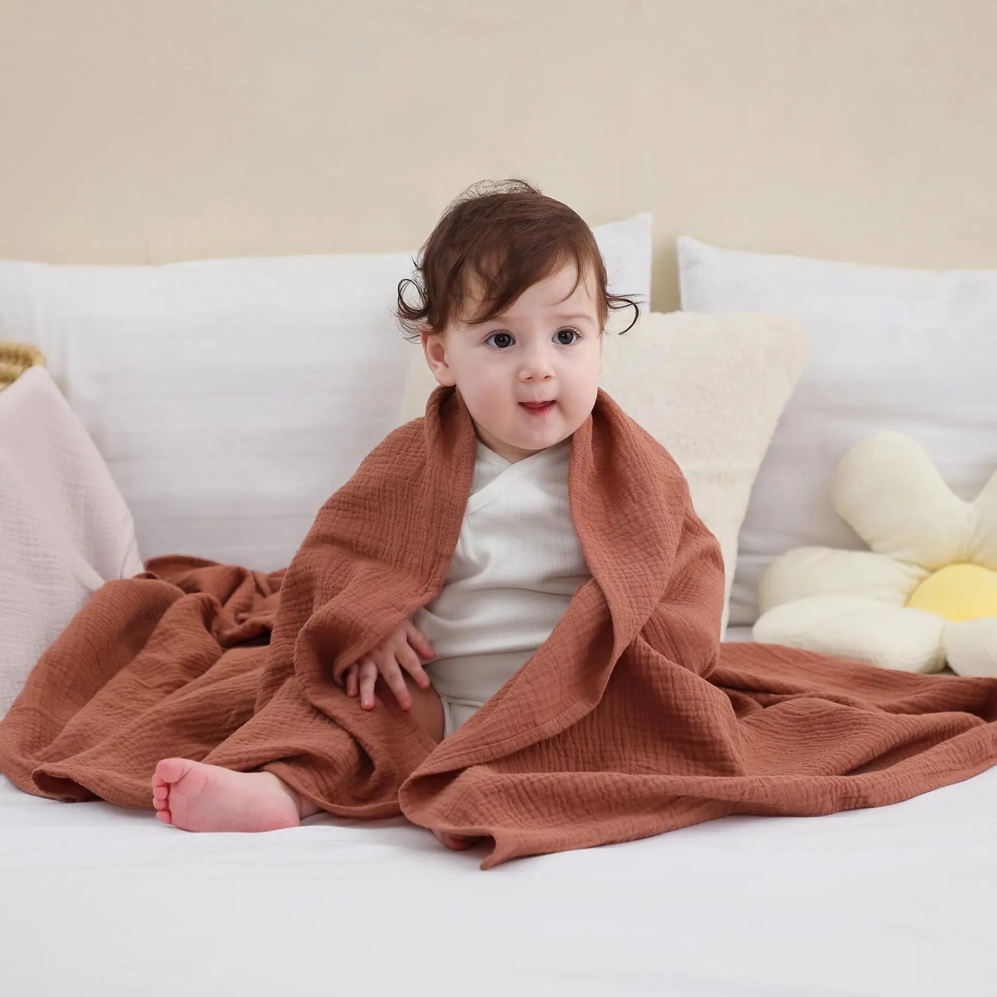 Baby Blanket Gauze Cotton Newborn Swaddle Swaddle Towel Four Seasons Bath Towel Swaddle To Prevent Startle Baby Towel Baby Bath