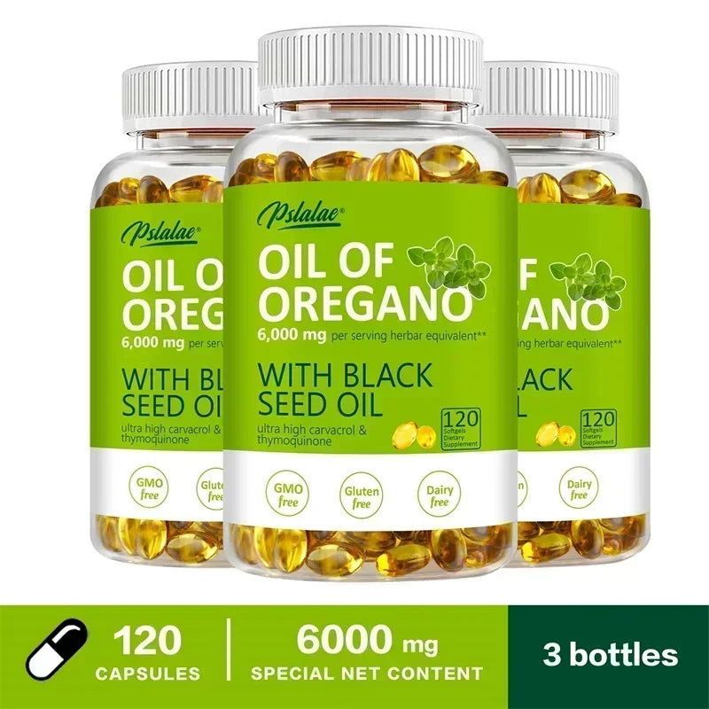 Oregano Oil Softgels - Balance Intestinal Flora, Promotes Digestion, Supports Gut, Digestive & Immune Health