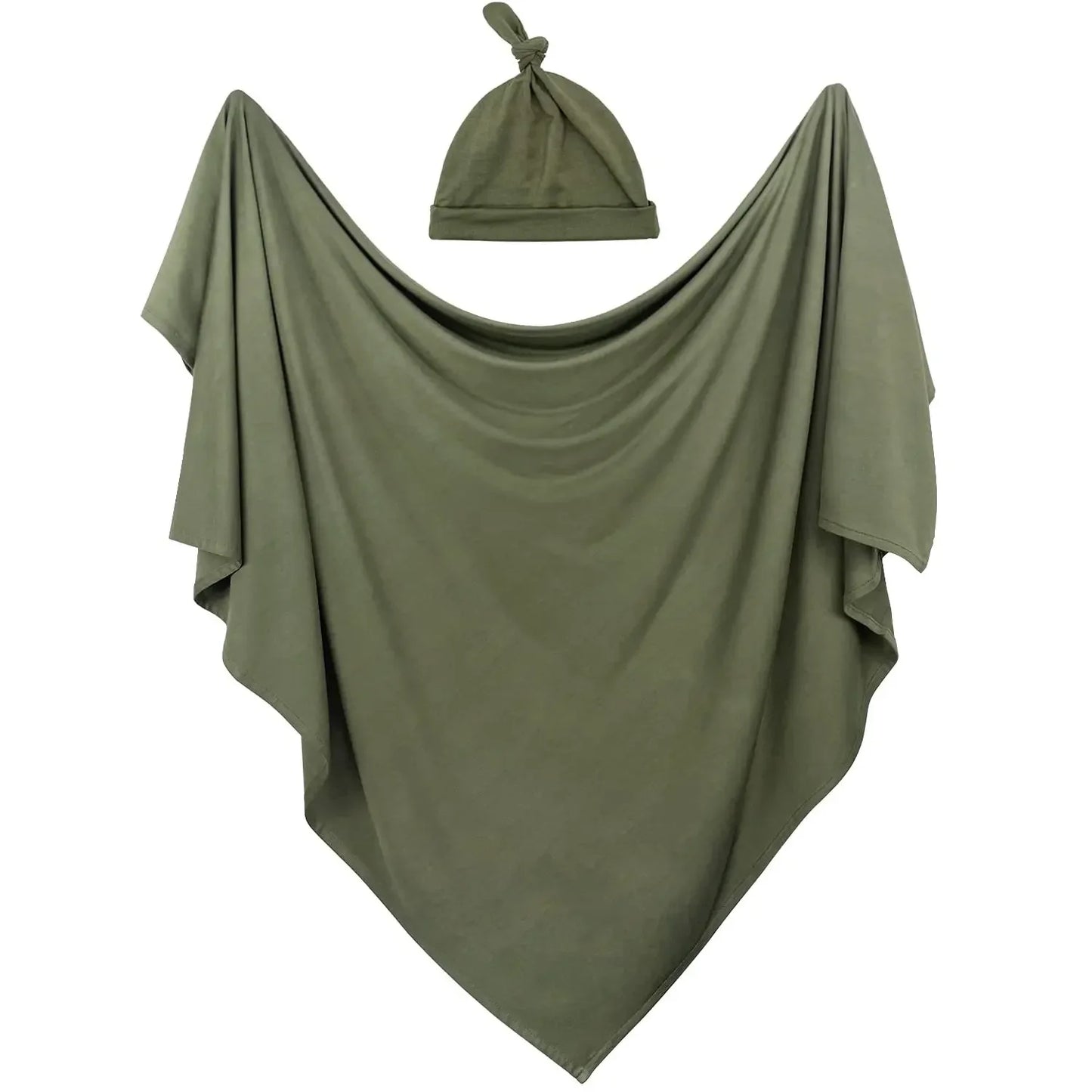 Swaddling Blanket and Hat Set for Newborns Suitable for Covering and Wrapping Baby Blankets for Both Boys and Girls