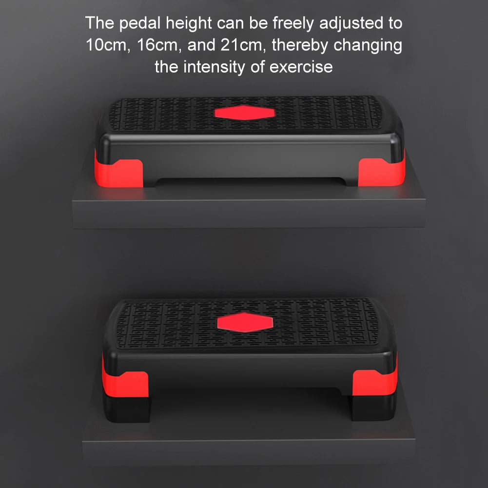 Gym Exercise Foot Pedal Mini Body Building Stepper Adjustable Non-slip Stable 200KG Load-bearing Portable Fitness Equipment