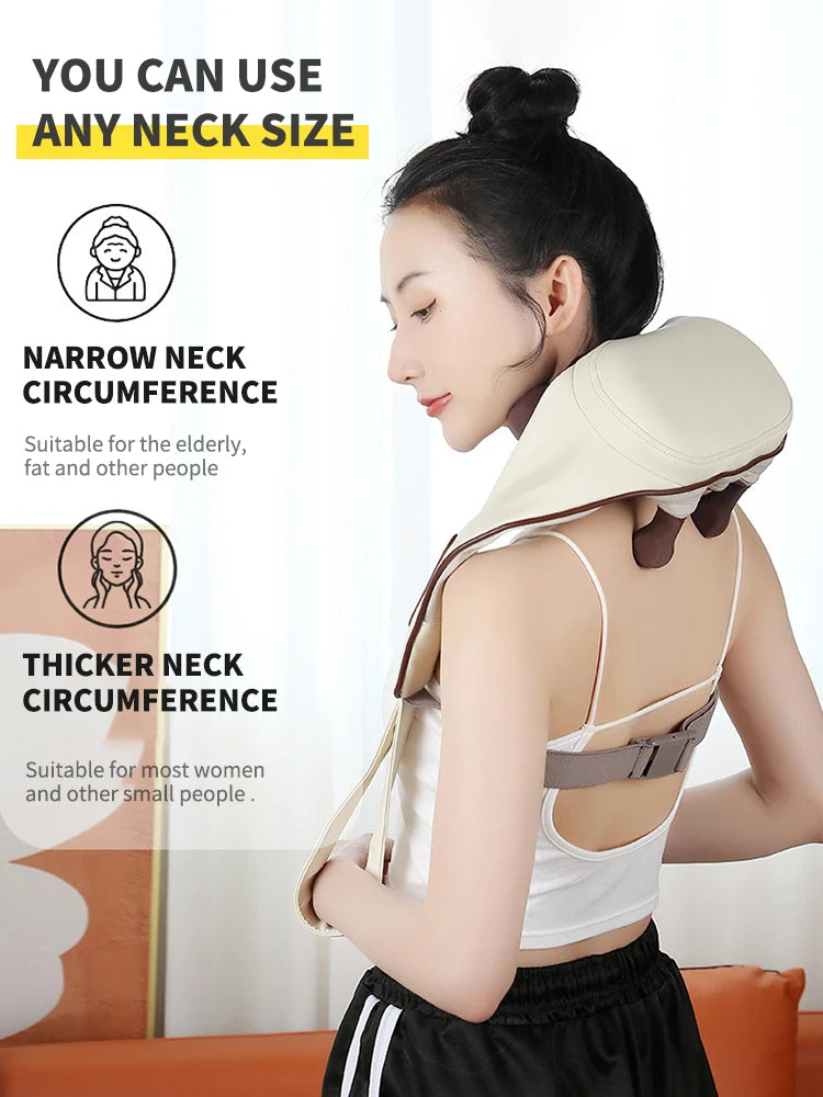 Home Neck Massager, Shiatsu Portable Shoulder Massager For Tissue Relief And Muscle Relaxation, Suitable For Multiple Scenarios