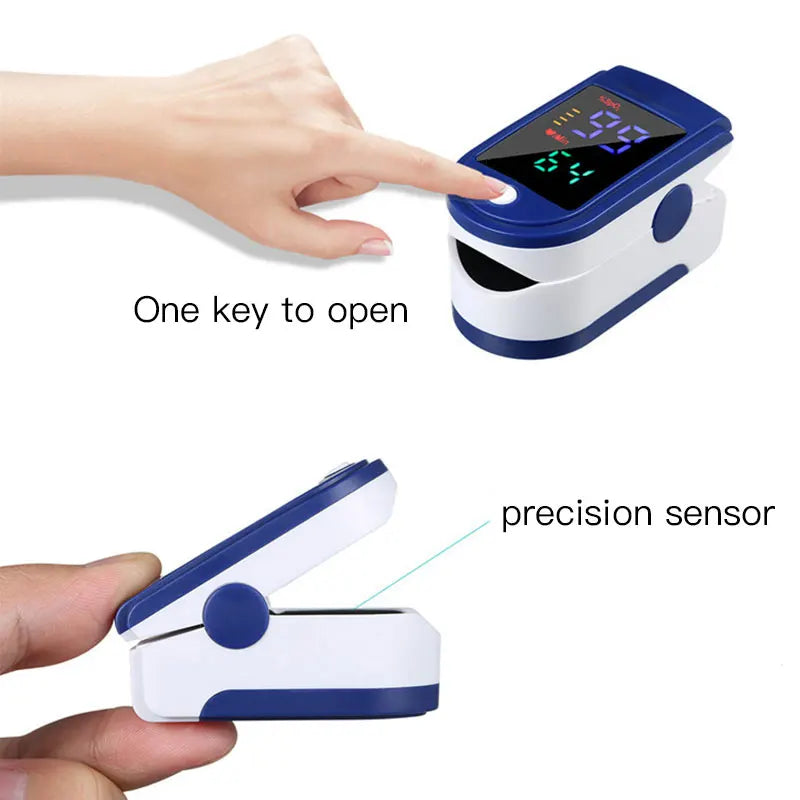 Pulse Oximeter Finger Clip Pulse Monitor Home Monitoring Pulse Oximeter Blood Oxygen Saturation Detector Clip