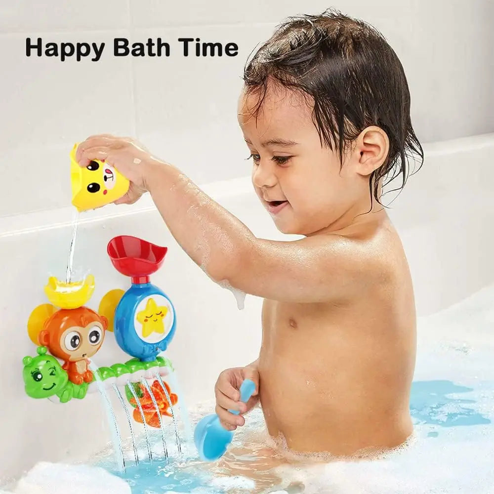 Bath Toys for Toddlers Age 1 2 3 Year Old Girl Boy Preschool New Born Baby Bathtub Water Toy Durable Interactive Infant Toy