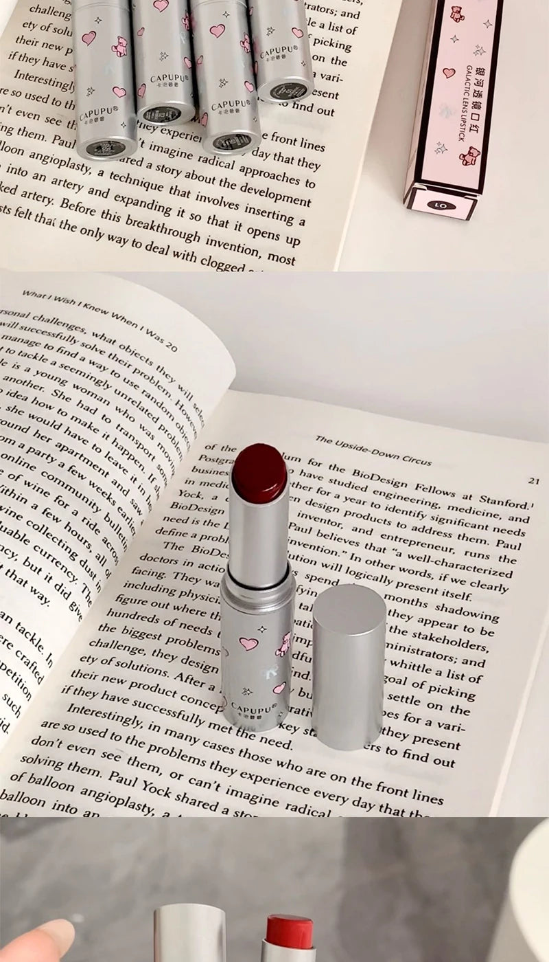 Solid lip gloss lipstick Mirror hydrating moisturizing moisturizing long-lasting and non-fading lipstick high appearance level