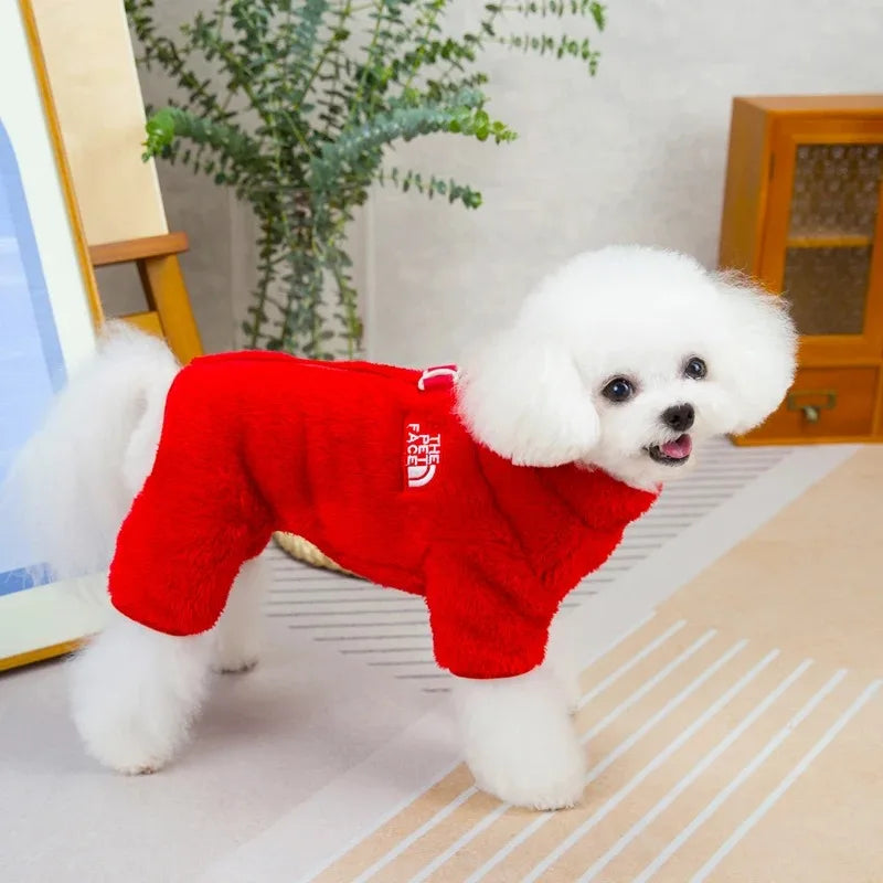 Pet Dog Clothes Large Dogs Sweatshirt Sweater Warm Jackets Coats Small Winter Hat Cloak Fur Coat Clothing Suit Big Medium Jumper