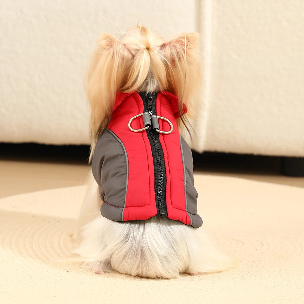 Winter Warm Pet Dog Clothes For Small Dogs Coat Waterproof Reflective Puppy Jacket French Bulldog Outfit Chihuahua Vest Supplies