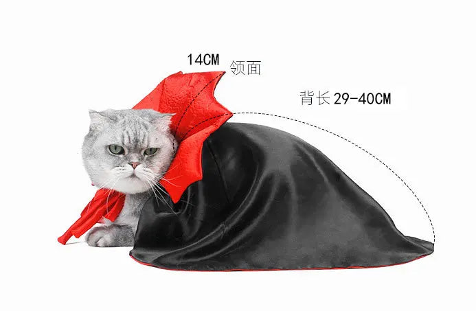 New Funny Pet Dog Halloween Costume Dog Cat Costumes for Small Dogs Cosplay Vampire Cloak Dog Cat Clothes Cloak Pet Supplies