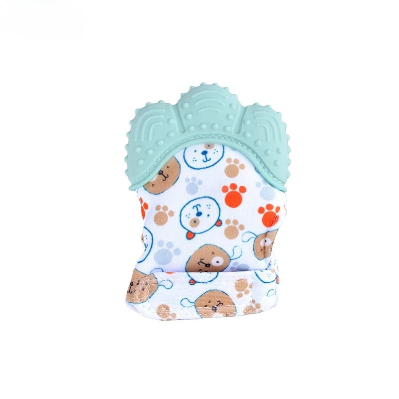 Baby Teething Silicone Gloves Multi-Layer Breathable Chewing Gloves Baby Teething Toys Baby Self Soother Teether Teething Toys