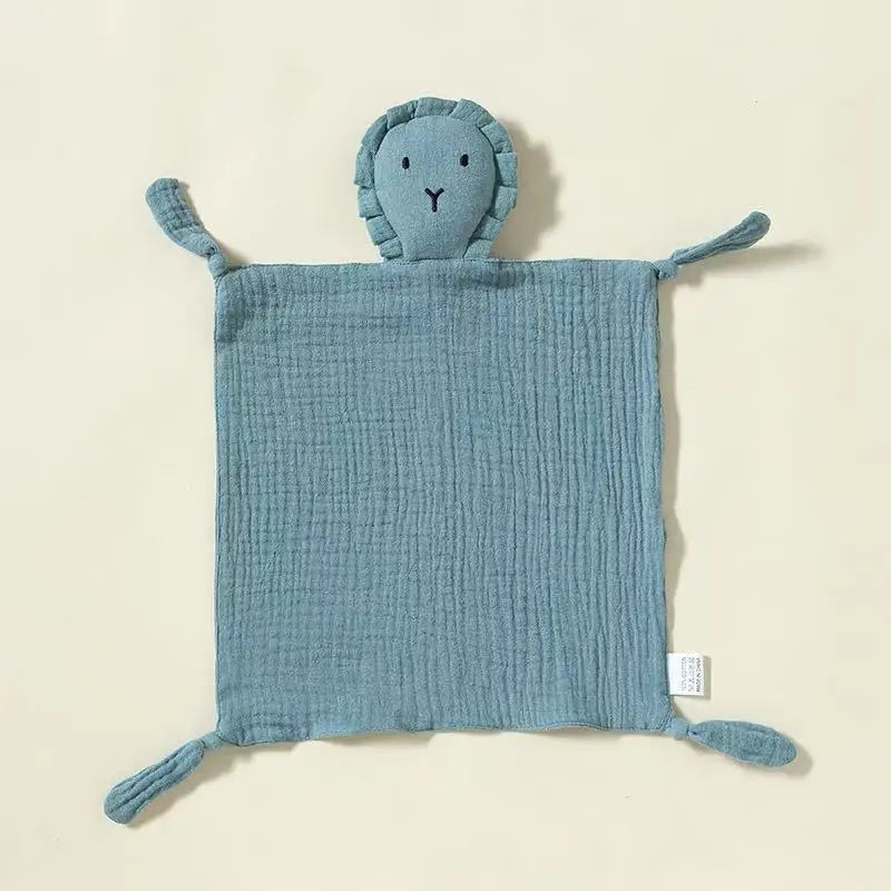 Baby Cotton Muslin Comforter Blanket Soft Newborn Sleeping Dolls Kids Fashion Sleep Toy Soothe Appease Towel Bibs