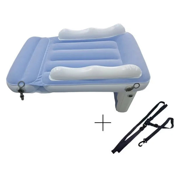 New Baby Comfort Sleep Inflatable Mattress Kids Car Outdoor Universal Camping Travel Lightweight Flocked Air Mattress