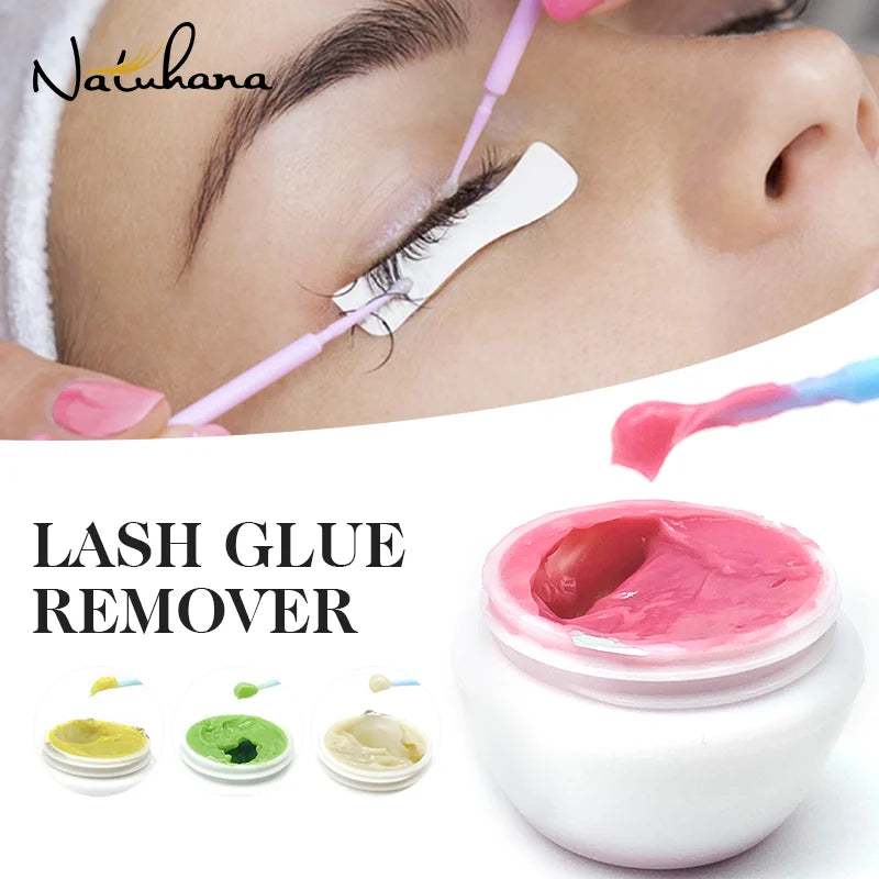 NATUHANA Fruit Flavour Eyelash Remover Glue Quick Unloading Adhesive Professional Cream Remover for Eyeslashes Makeup Tools