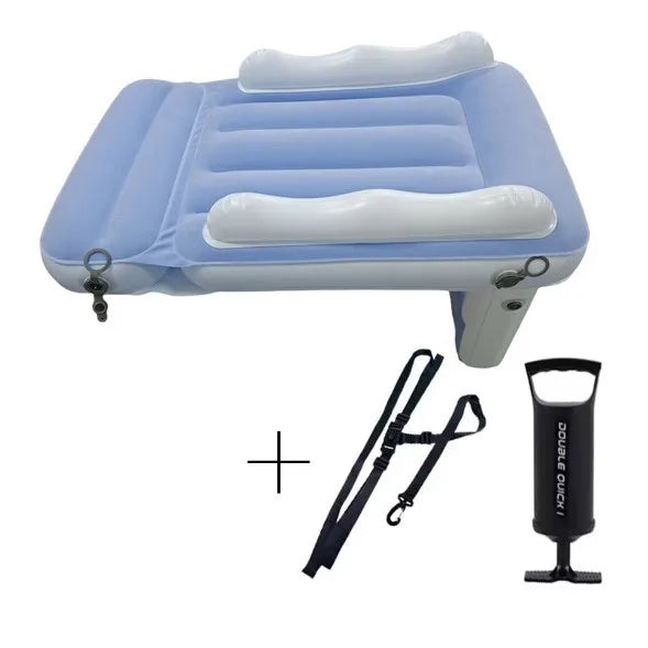 New Baby Comfort Sleep Inflatable Mattress Kids Car Outdoor Universal Camping Travel Lightweight Flocked Air Mattress