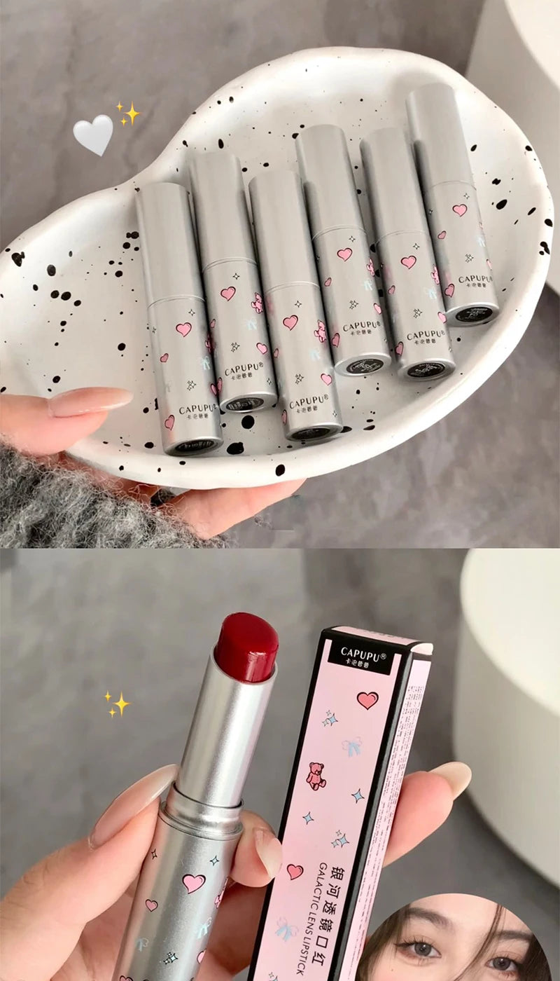 Solid lip gloss lipstick Mirror hydrating moisturizing moisturizing long-lasting and non-fading lipstick high appearance level