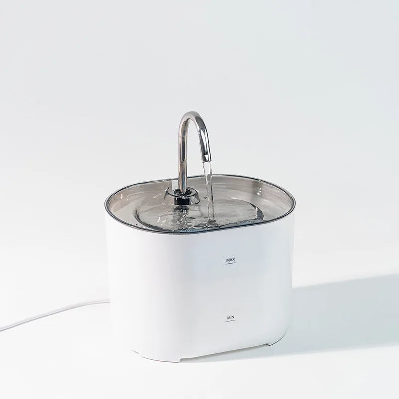 Cats Water Fountain Automatic Filter Cats Fountain With Stainless Steel Faucet Silent Water Pump Pet Cats Dog Water Dispenser
