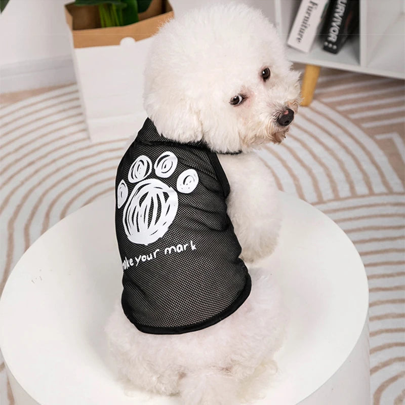 Dog Clothes Mesh Breathable Cool Vests Puppy Summer Clothes For Small Dogs Cat Pet T-Shirt Large Breed Ropa Para Perros