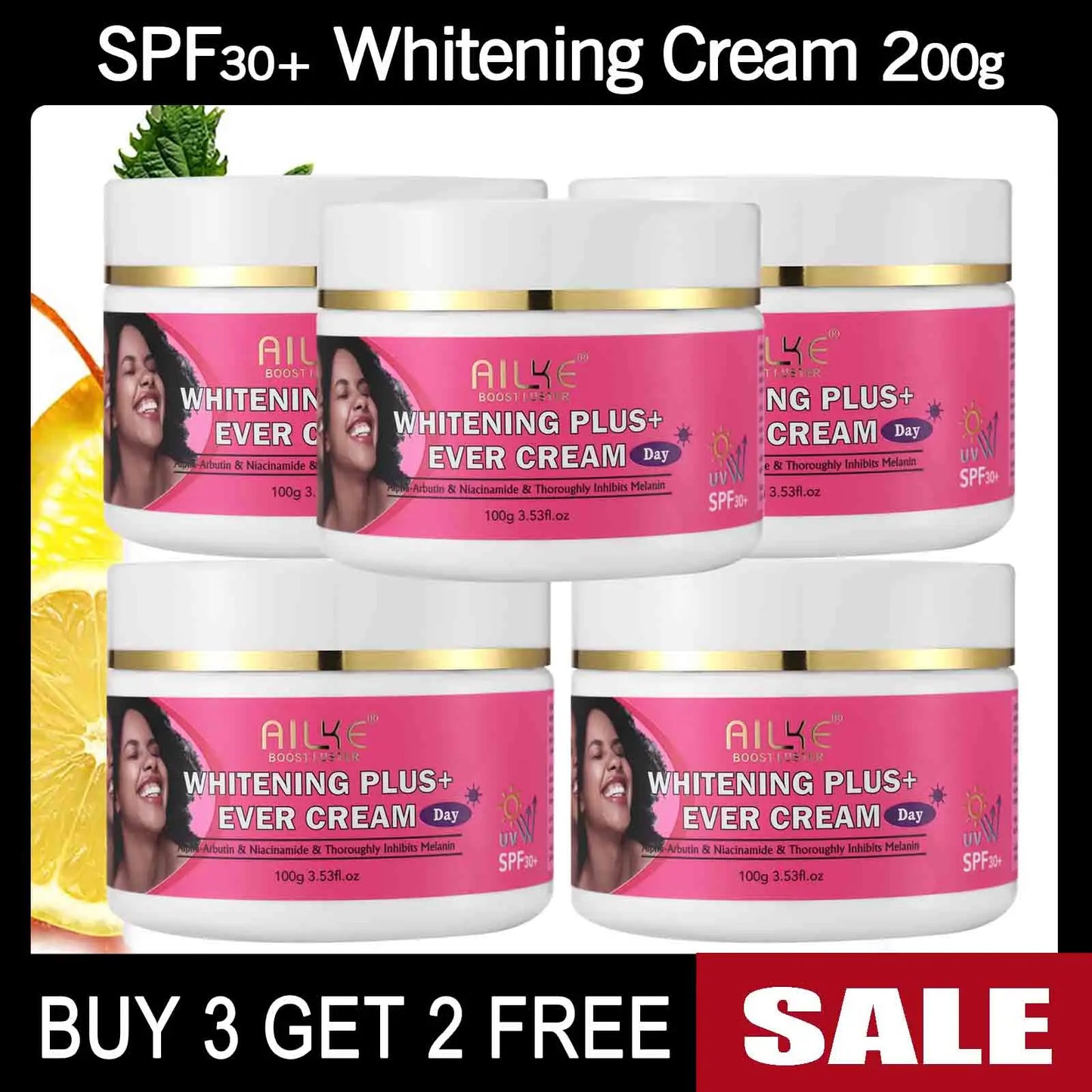 AILKE Natural Skin Cleansing Set, Cleanses Darkness, Stains, Moisturizes, Whitening, Boost Radiance To The Skin. Organic, Vegan