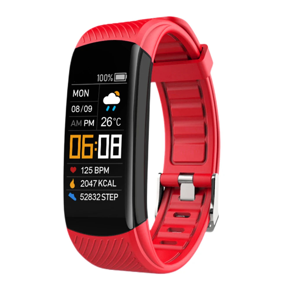 Smart Watch Waterproof Sport Smartwatch Heart Rate/Blood Pressure/Blood Oxygen Monitor USB Direct Charging for Outdoor Exercises