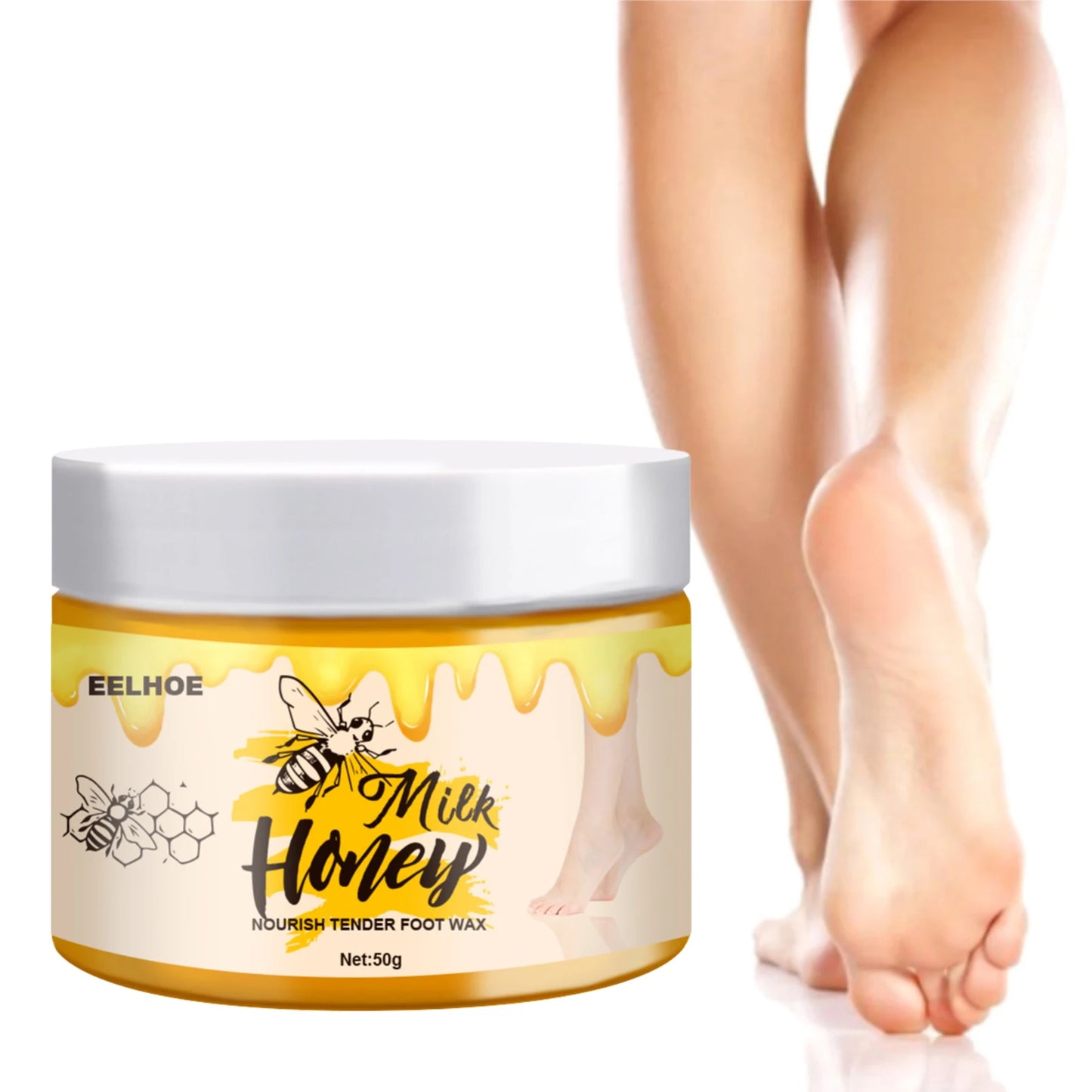 Milk Honey Hand Mask Hand Wax Moisturizing Whitening Skin Care Exfoliating Calluses Hand Film Hands Care Cream
