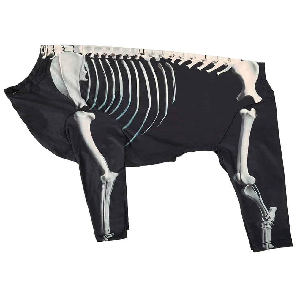 Halloween Dog Costumes for Large and Extra Large Dogs Skeleton Costume Jumpsuit Coat Pet Halloween Costumes Outfits Apparel