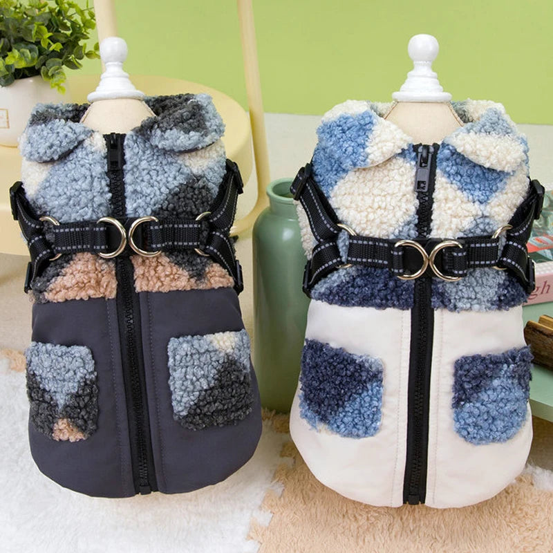 Winter Warm Pet Dog Jacket Thickened Pet Clothes for Small Medium Dogs Fleece Puppy Coat Yorkie Chihuahua Coat Dog Accessories