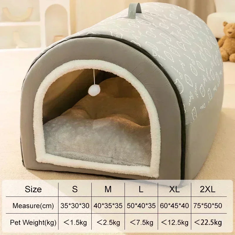 1PC Big Dog Kennel Winter Warm Pet Bed for Small Medium Dogs Removable Dog Sleeping Bed Puppy Bed Kennel Dog Accessories 개집