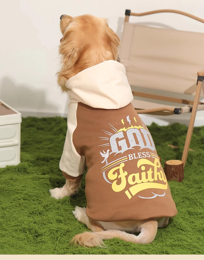 HOOPET Dog Clothes Fall and Winter Models Labrador Dogs Border Collie Pet Clothing Spring and Large Dog Sweater Winter