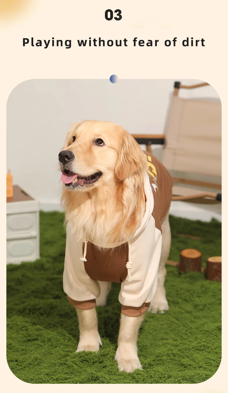 HOOPET Dog Clothes Fall and Winter Models Labrador Dogs Border Collie Pet Clothing Spring and Large Dog Sweater Winter