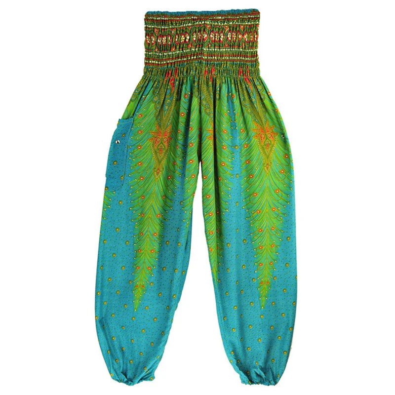 Yoga Pants Women Hippie Harem Printed Leggings Boho High Waisted Pantalone De Mujer Cintura Alta Calca Feminina Beach