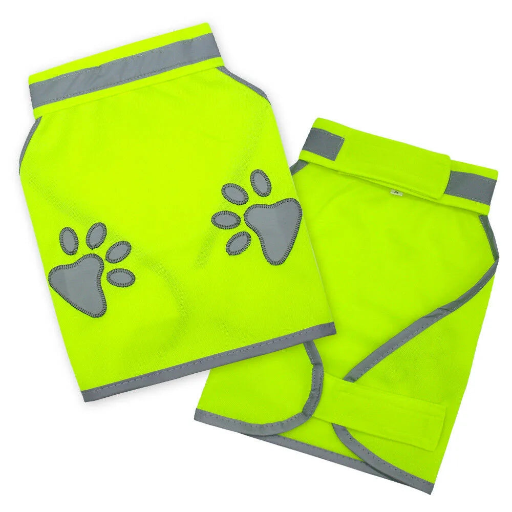 Outdoor Pet Safety Vest Reflective Dog Safety Vest High Visibility Fluorescent Pet Hi Vis Jacket Coat