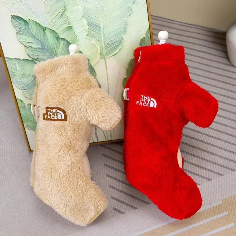 Pet Dog Clothes Large Dogs Sweatshirt Sweater Warm Jackets Coats Small Winter Hat Cloak Fur Coat Clothing Suit Big Medium Jumper